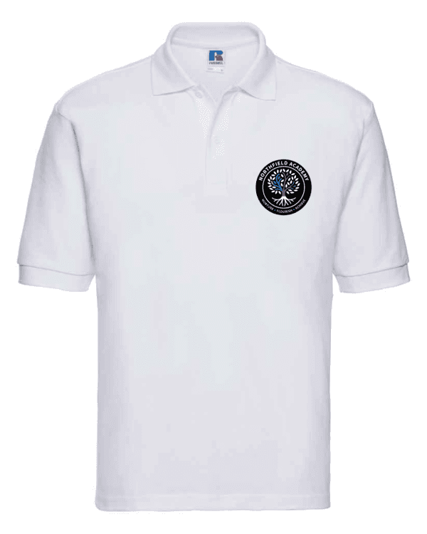 Polo Shirt (Male) with logo — White