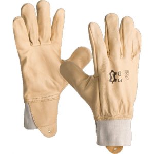 Leather driver glove Elastic wrist