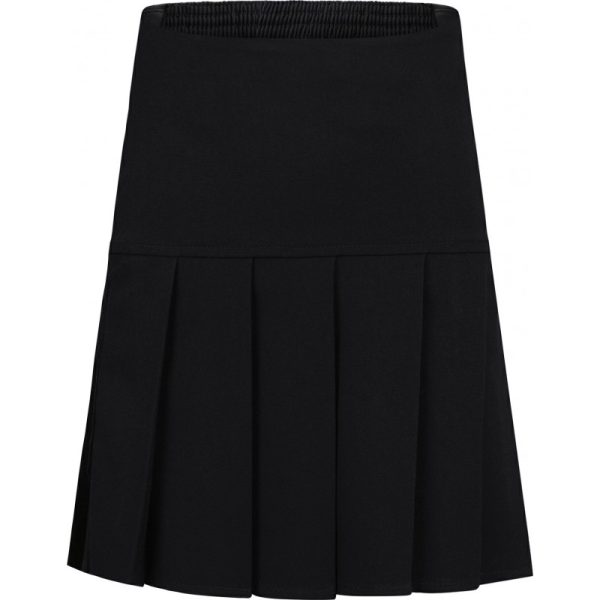 fan plear skirt black