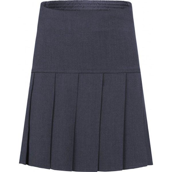 fan pleat skirt grey